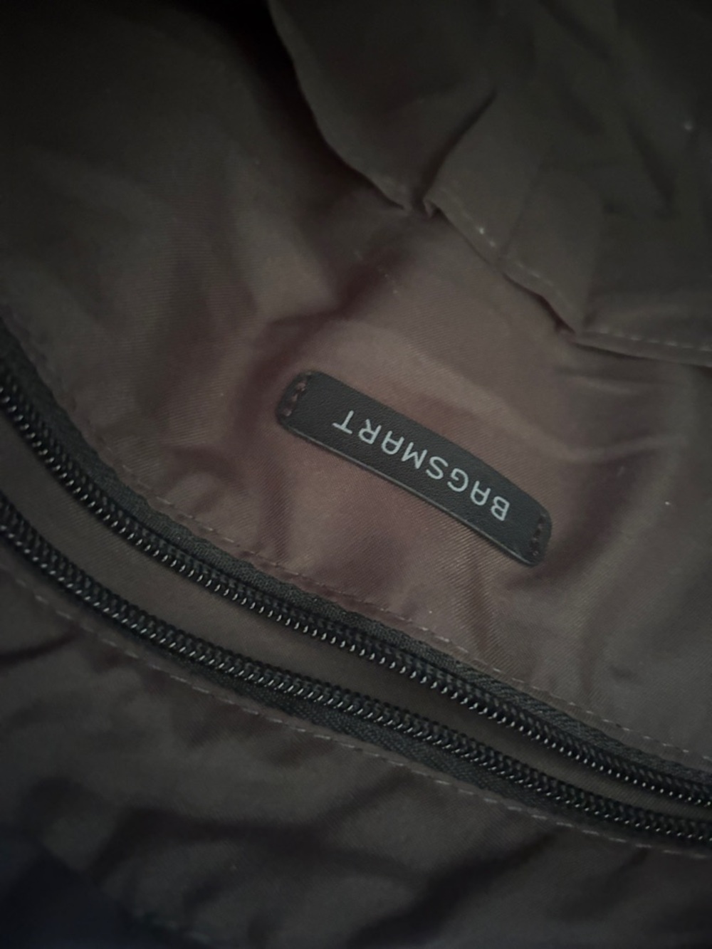 BagSmart Quilted Messenger Tote in Black and Gray - Picture 5 of 5
